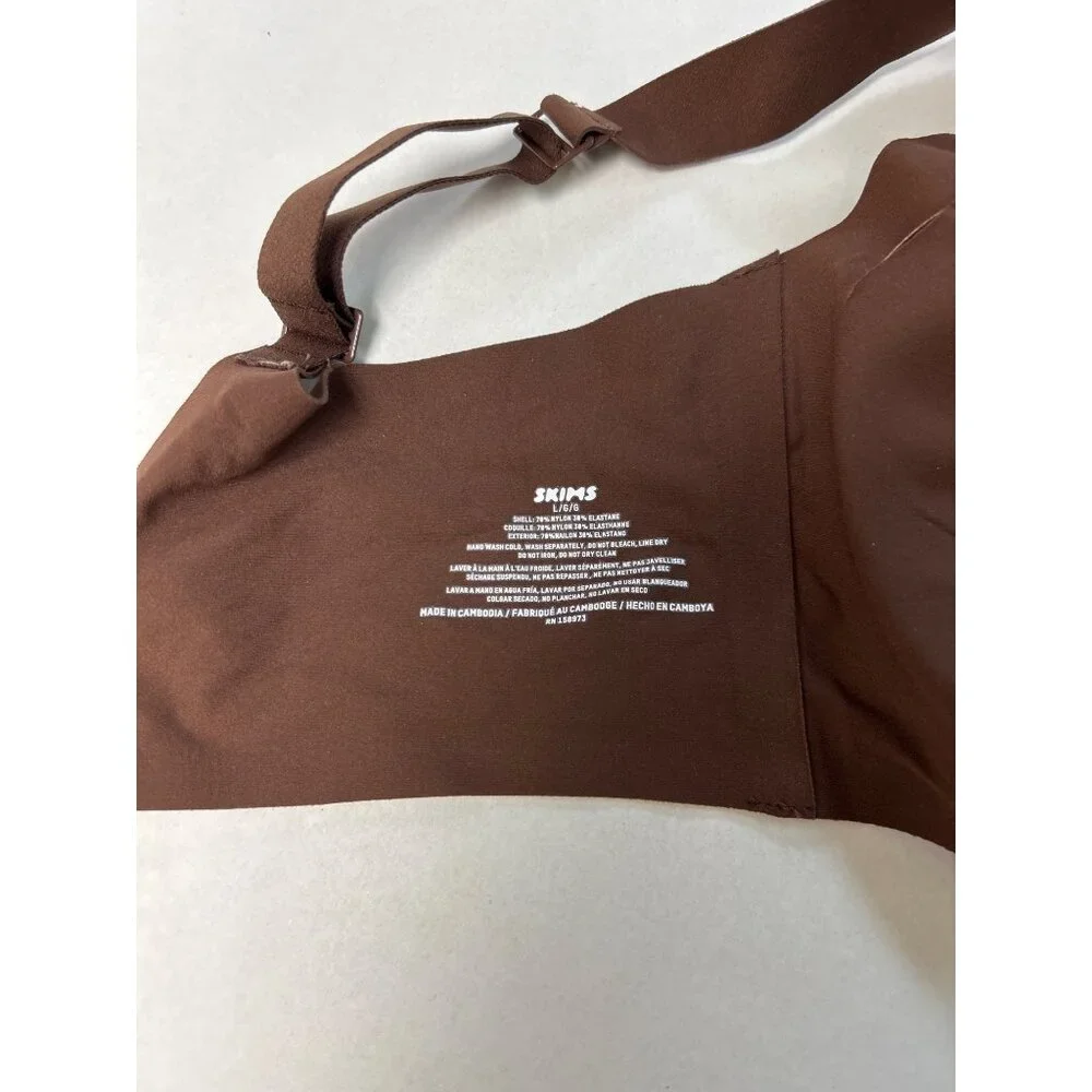 SKIMS Naked Scoop Bra Cocoa Size Large NWT - Picture 7 of 8